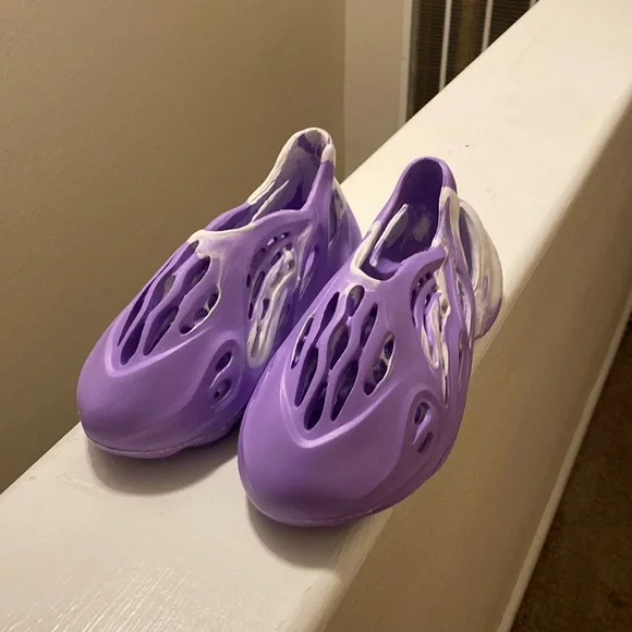adidas Shoes Purple Foam Runners Poshmark